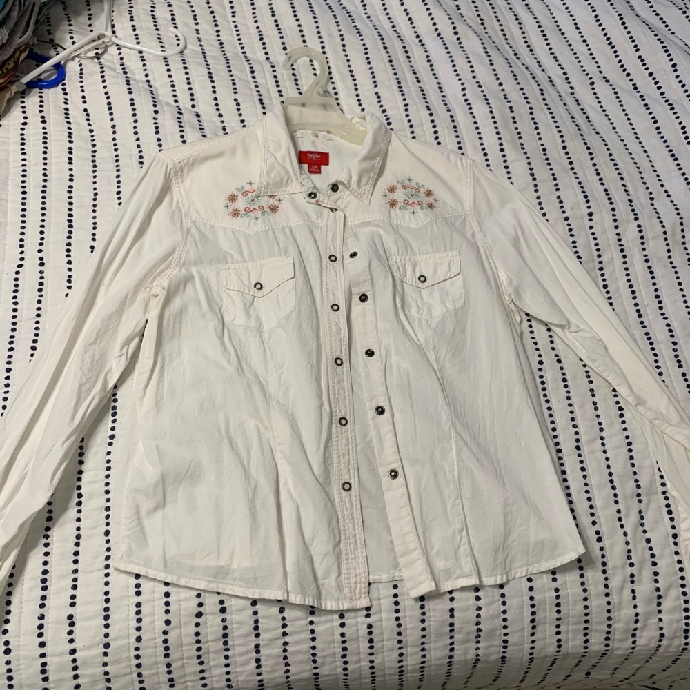 Button down, white shirt